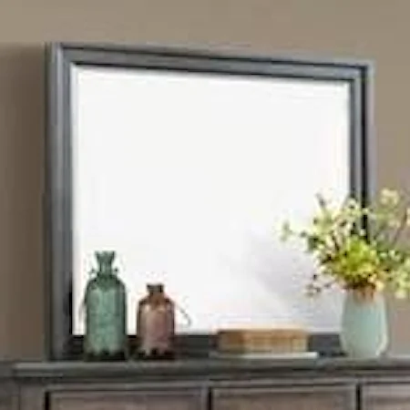 Framed Landscape Dresser Mirror